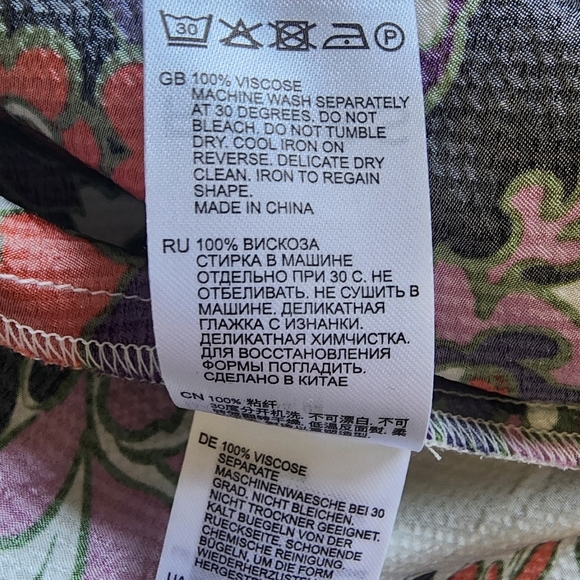 Reiss Mabel Floral Hankerchief Hem Asymmetrical Sundress Spaghetti Straps - 10 - Picture 10 of 11